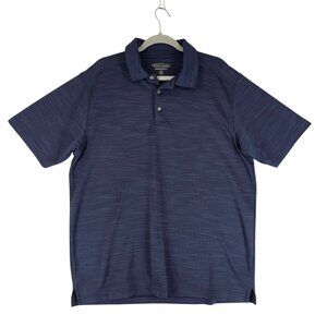 Pebble Beach Performance Polo Blue Size XL Mens Polo Short Sleeve